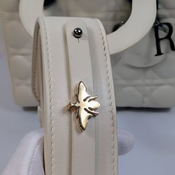 Dior Lady Dior Ivory My ABCDior Bag in Cannage Lambskin - Picture 9 of 16